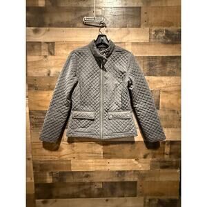 Calvin Klein - Quilted Jacket- Gray- Women Size XS